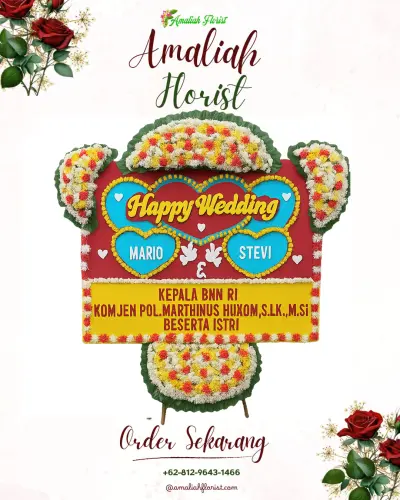 Karangan Papan Bunga Pernikahan di Cileungsi Kidul
